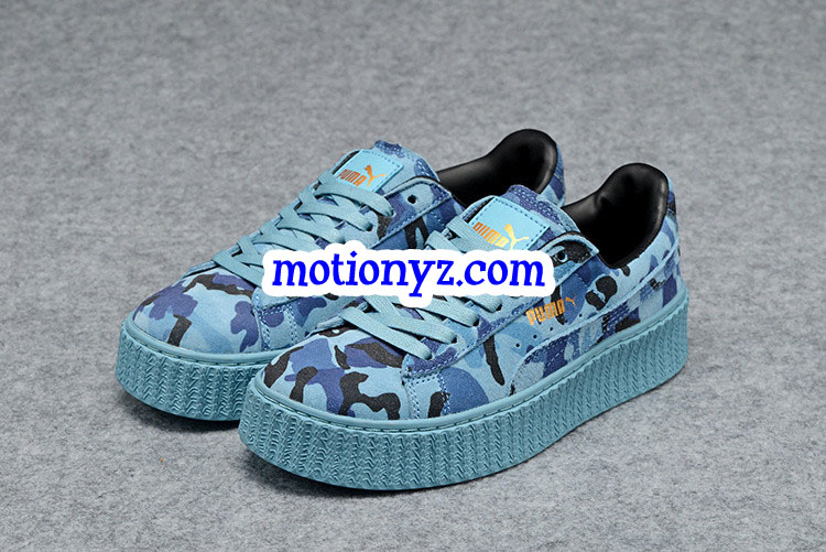 Rihanna Puma X Fenty Creepers Camo Blue